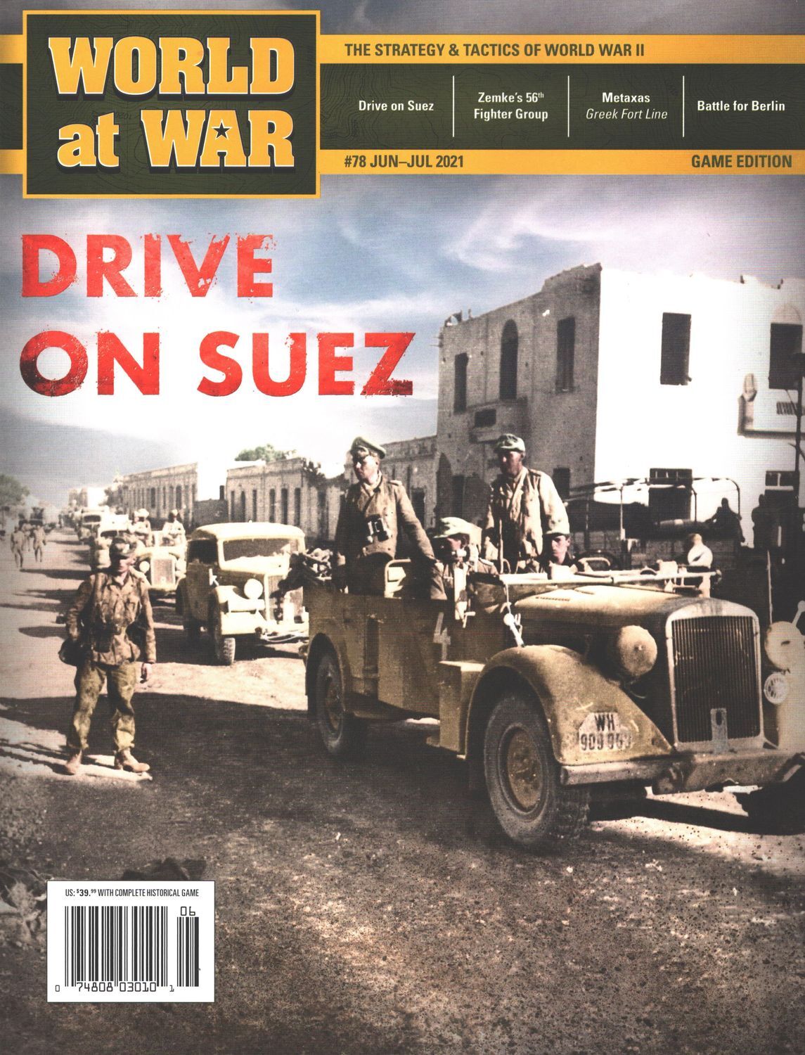 World at War #78: Drive on Suez, Rommel Drives Deep 1942 (Solitaire)