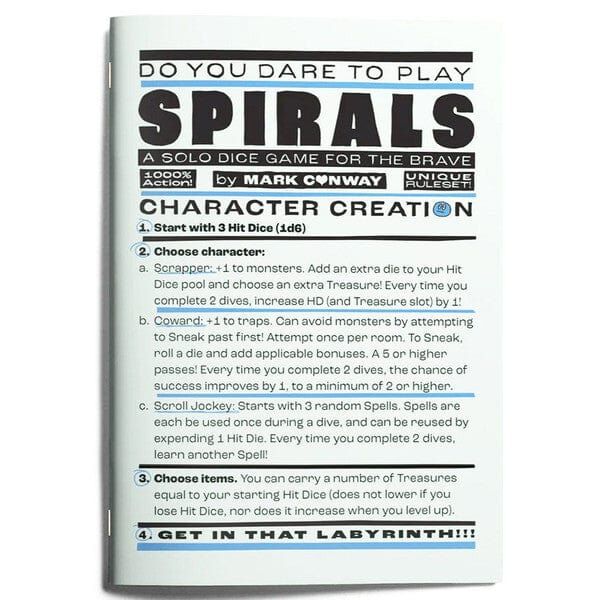Spirals - Solo Dice Game for the Brave