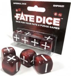 Fate Core Dice Set - Infernal