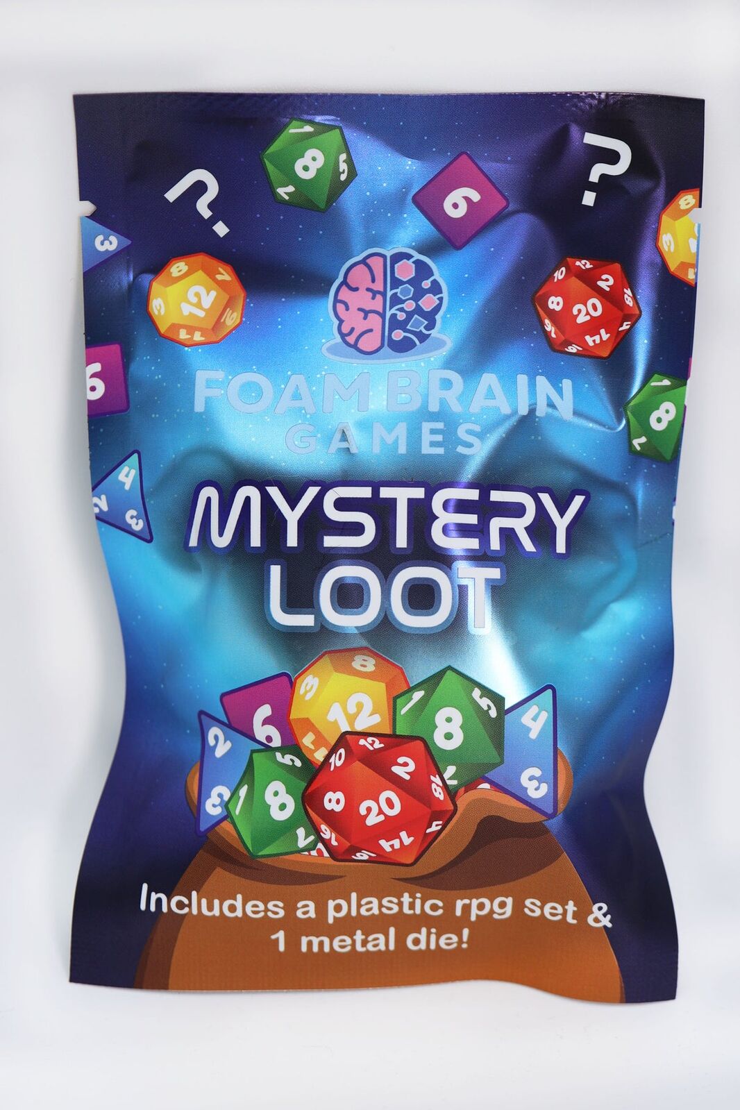 Mystery Loot: Plastic RPG Dice Set & Bonus Metal Die