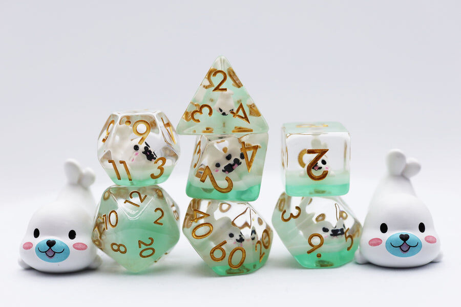 White Seal RPG Dice Set