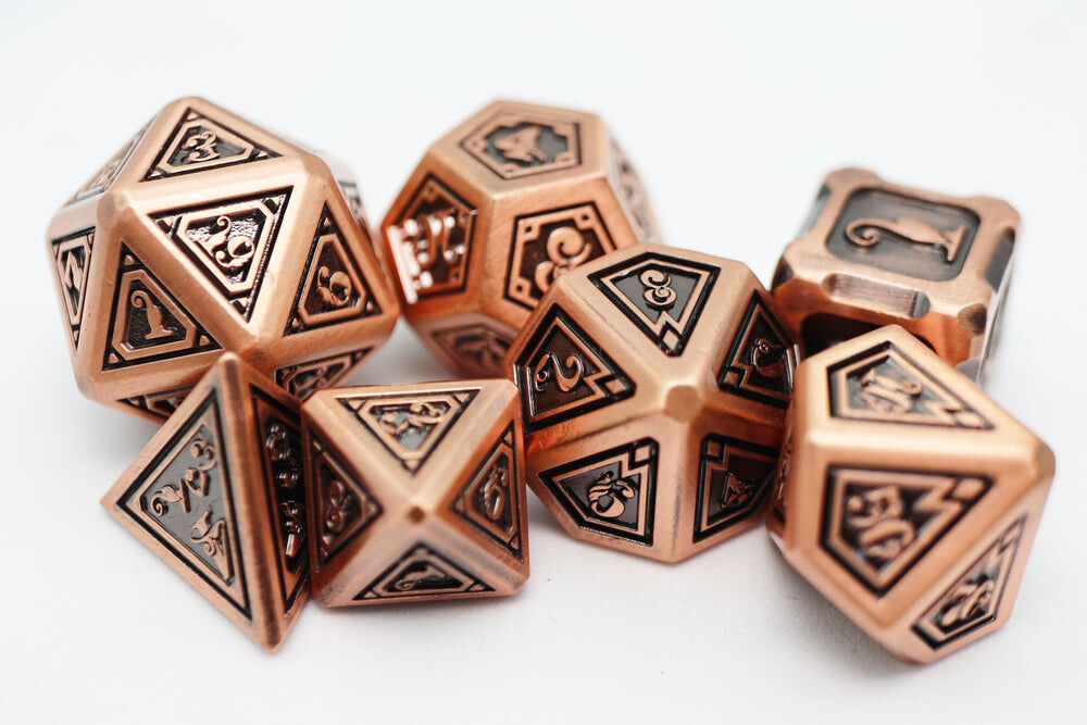 Alchemist Metals: Copper - Metal RPG Dice Set