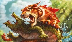 Keyforge: Call of the Archons—Mighty Tiger Playmat