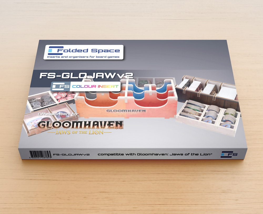 Folded Space Game Inserts: Gloomhaven - Jaws of the Lion Version 2