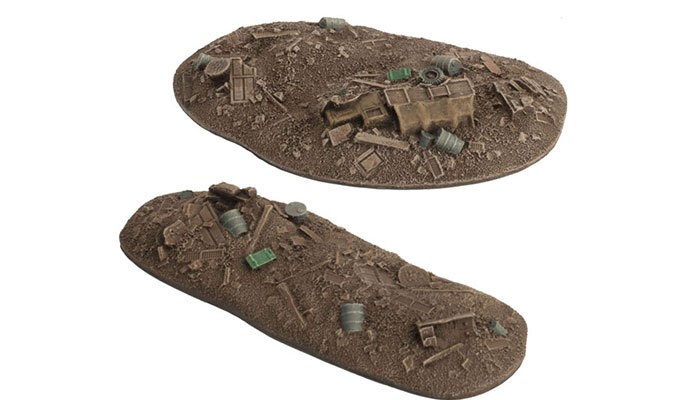 Battlefield in a Box: BB238 Stalingrad Rubble Piles (x2)