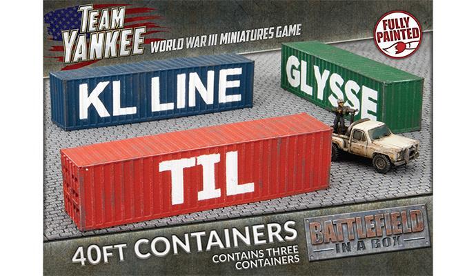 Battlefield in a Box: Modern: 40ft Shipping Containers (x3)