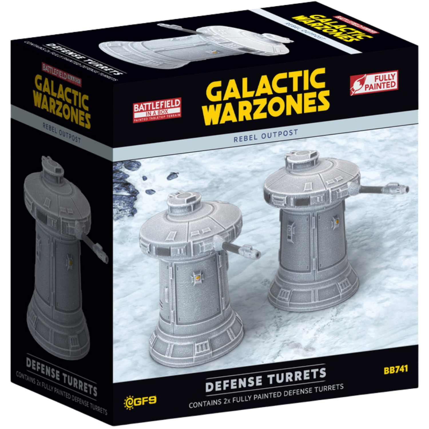 Battlefield in a Box: Galactic Warzones: Rebel Outpost - Defense Turrets (x2)