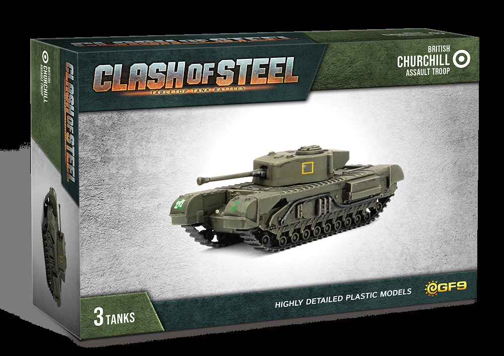 Clash of Steel: Churchill Assault Troop (x3 Plastic)