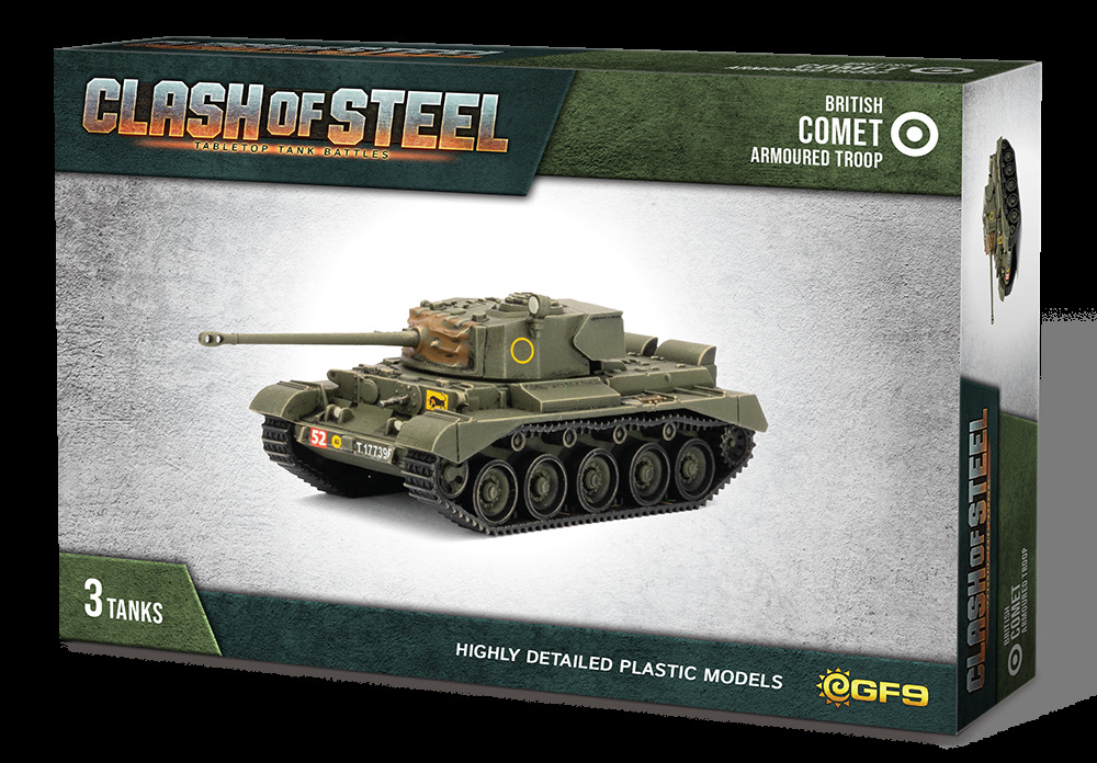 Clash of Steel: Comet Armoured Troop (x3 Plastic)