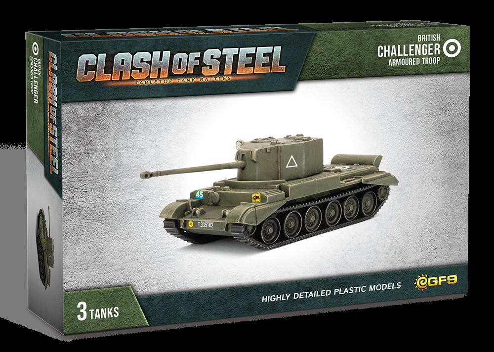Clash of Steel: Challenger Armoured Troop (x3 Plastic)