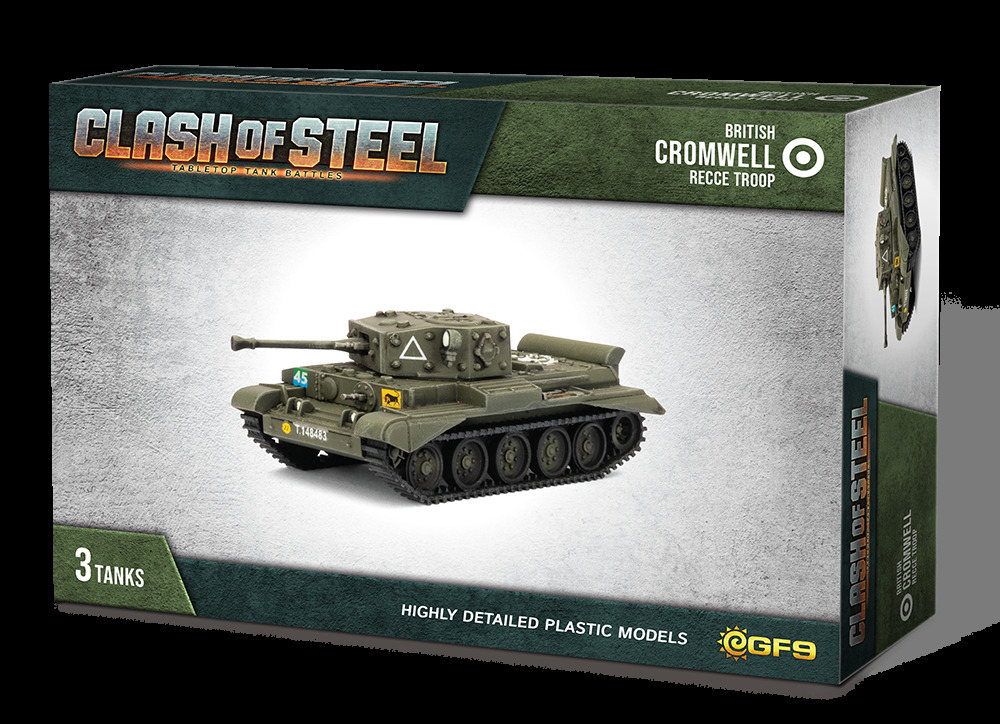 Clash of Steel: Cromwell Recce Troop (x3 Plastic)