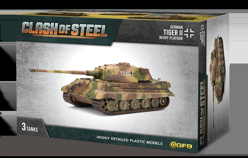 Clash of Steel: Tiger II Heavy Tank Platoon (x3 Plastic)