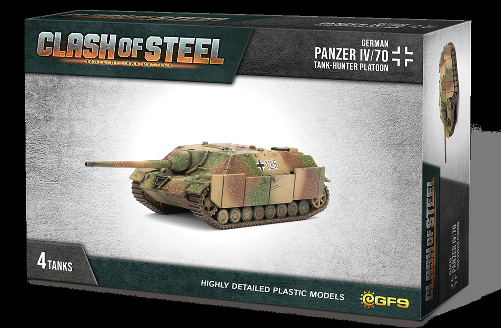 Clash of Steel: Panzer IV/70 Tank-hunter Platoon (x4 Plastic)