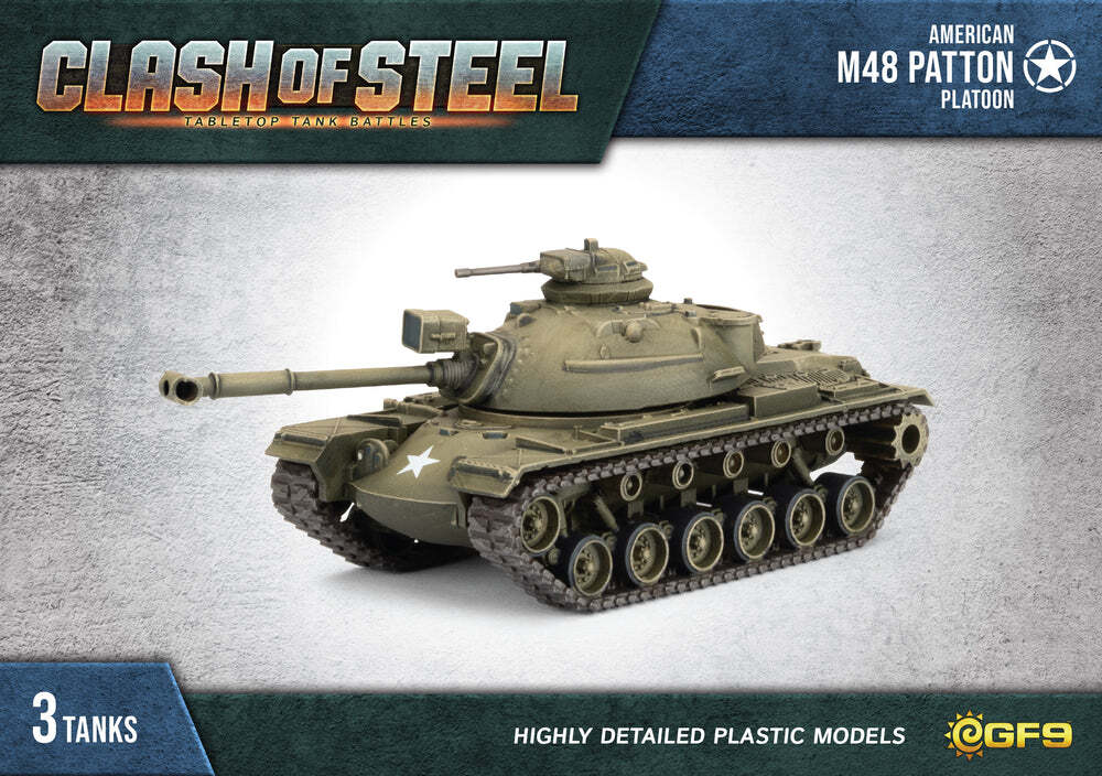 Clash of Steel: M48 Medium Tank Platoon (x3 Plastic)