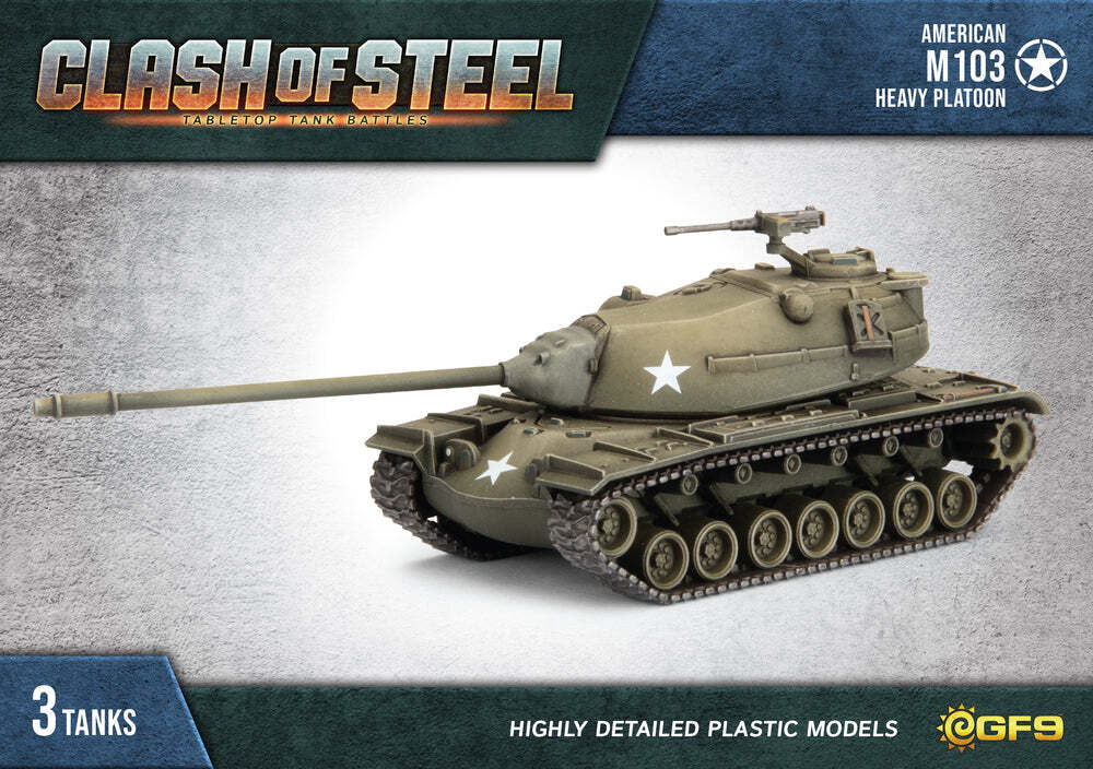 Clash of Steel: M103 Heavy Tank Platoon (x3 Plastic)