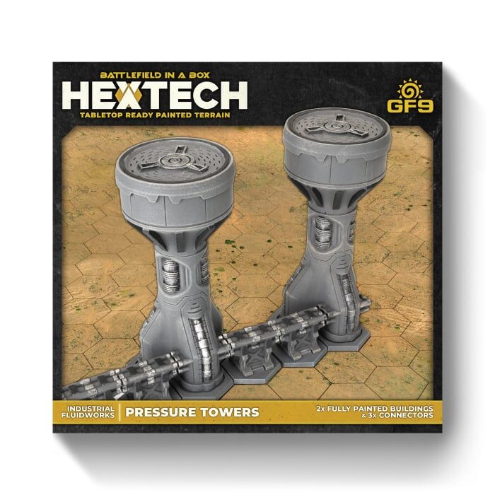 Hextech: Industrial Fluidworks: Pressure Towers (x2)