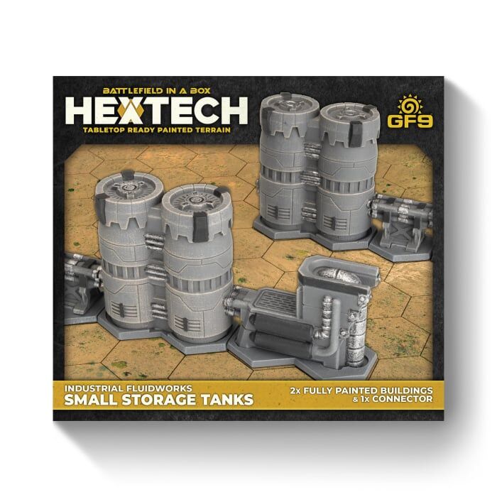 Hextech: Industrial Fluidworks: Small Storage Tanks (x2)