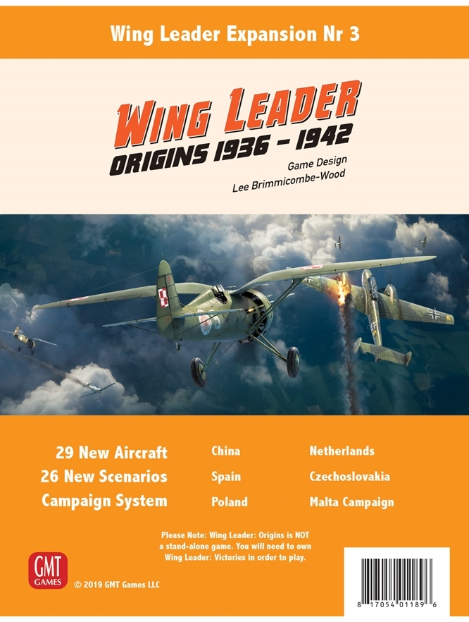 Wing Leader: Expansion No.3 - Origins 1936-42