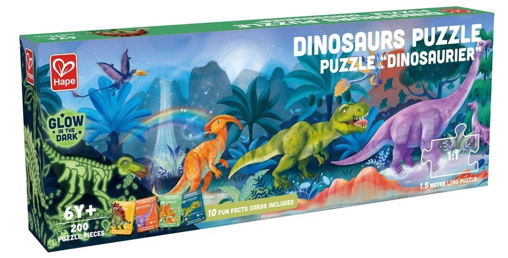 Hape: Dinosaurs Puzzle (1.5m Long)