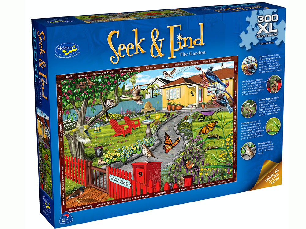 Seek & Find 300pcXL -  GARDEN
