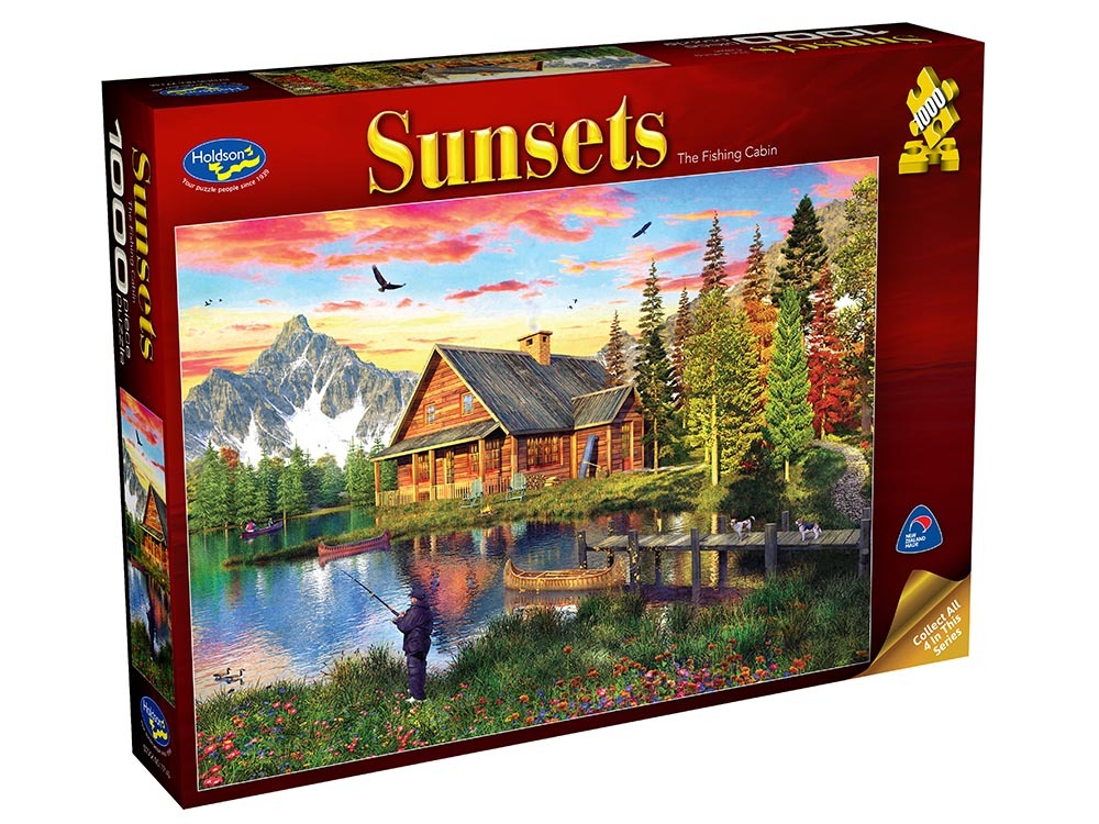 Sunsets: The Fishing Cabin 1000pc