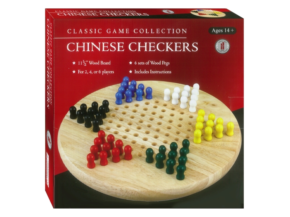 Chinese Checkers, Wood Pegs