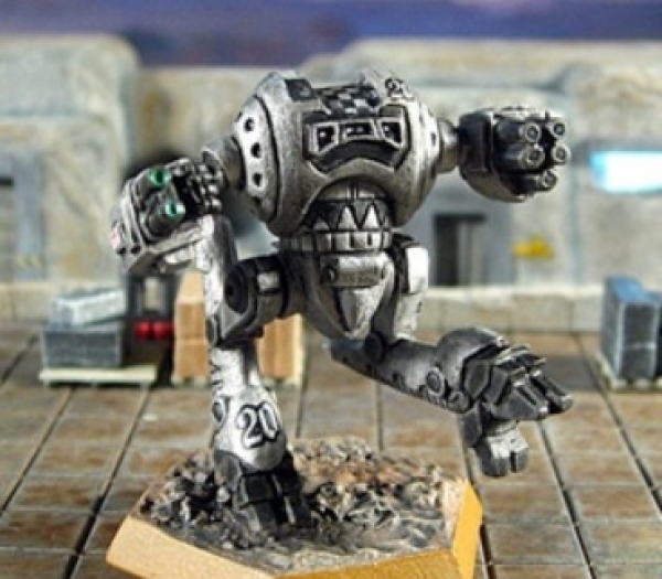 BattleTech Miniatures: Silver Fox Mech (Solaris VII)
