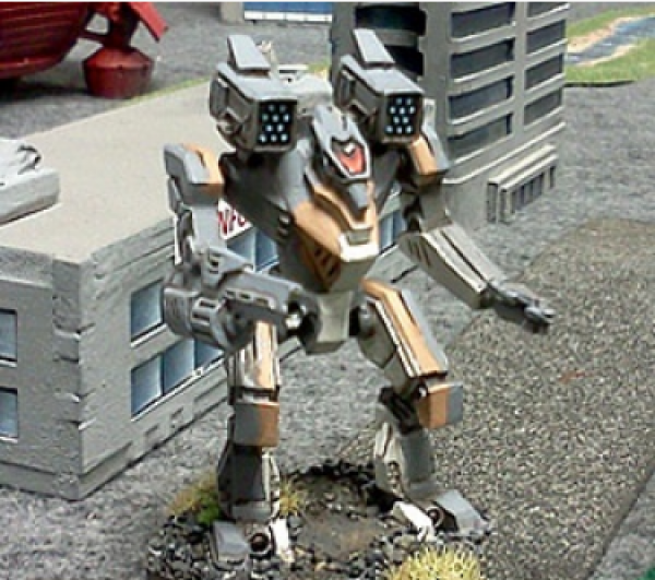 BattleTech Miniatures: D. A. Mech (TRO 3145 - 75 ton - Clan Wolf Warwolf)