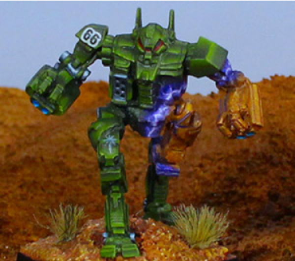BattleTech Miniatures: Mongoose Gunslinger MON-66GX Mech - 25 Tons - XTRO Gunslingers