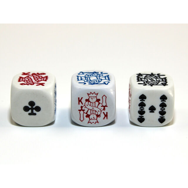 Individual 16mm Poker die - 6 Faces (1)