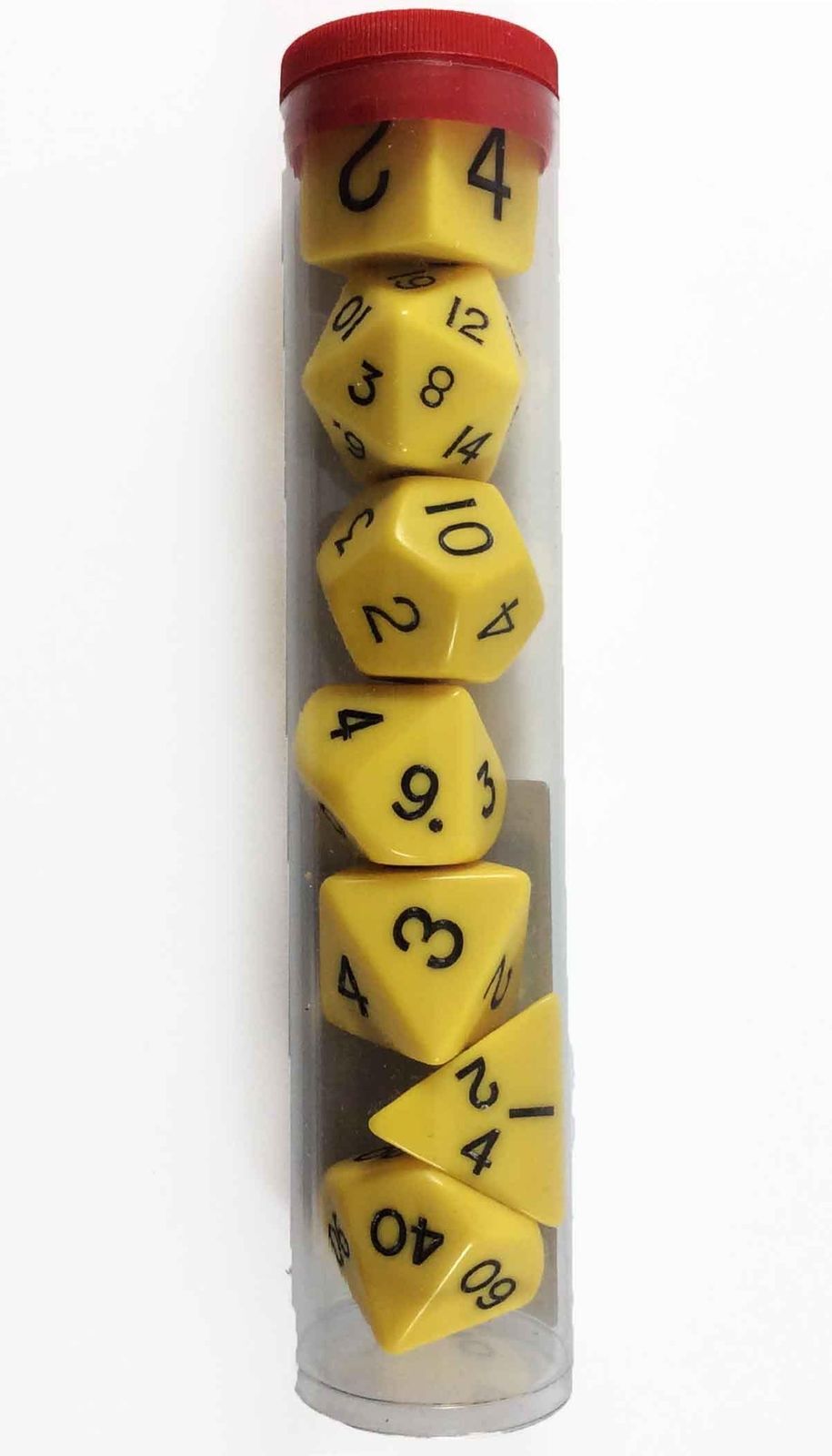 Jumbo RPG Dice Set - Yellow