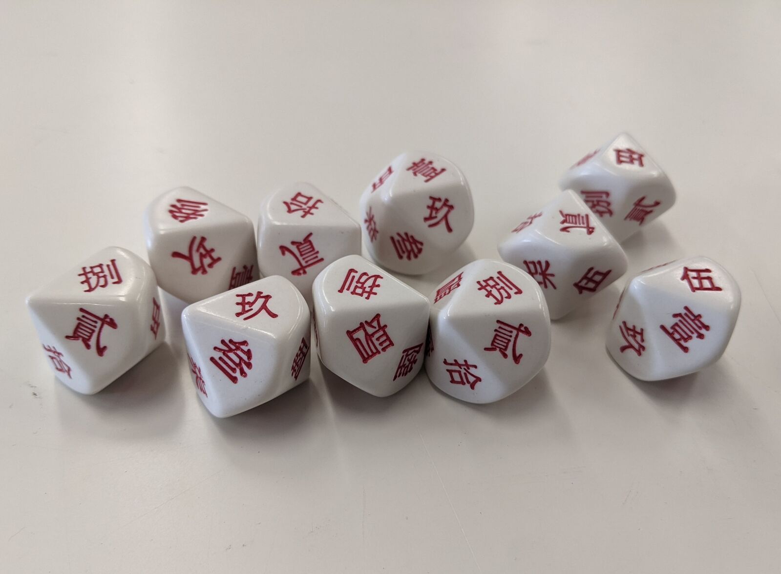 Jumbo Chinese Language 20mm D10 die - 1 to 10 (1)