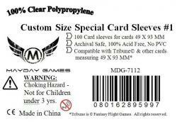 Roman Card Sized Tribune Sleeves 49x93mm