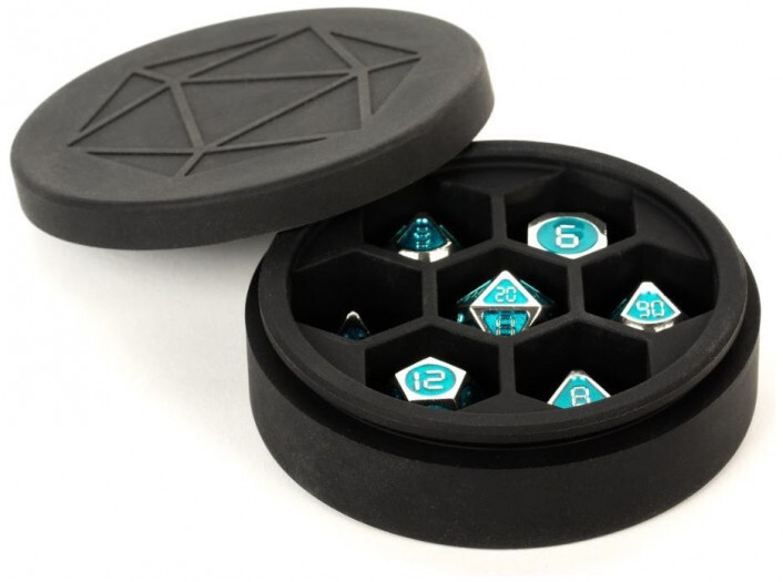 Silicone Dice Case: Round Black