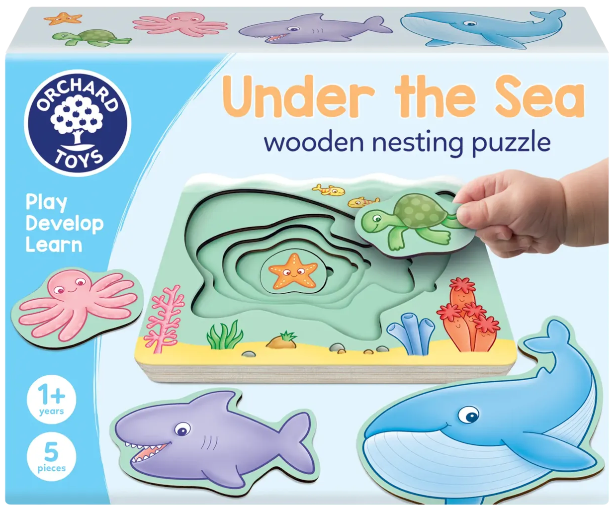 Under The Sea Wooden Nesting Puzzle