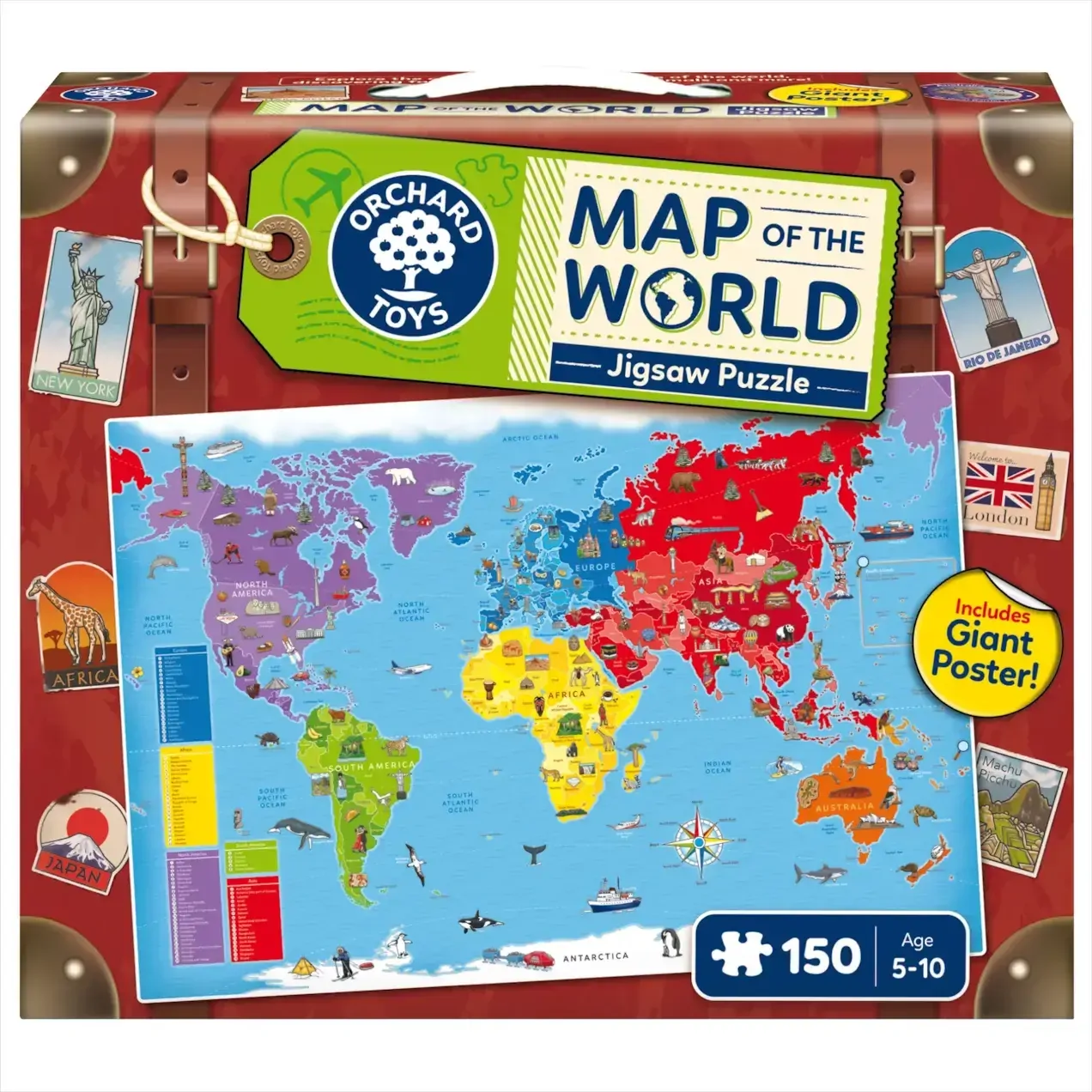 Map of the World Jigsaw Puzzle (150pc)