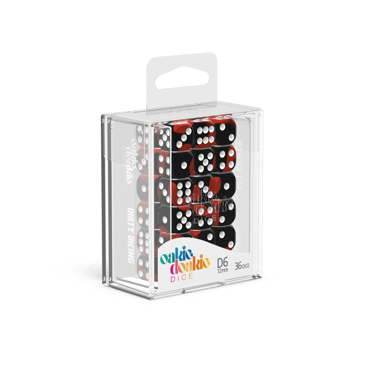 12mm D6 Set - Glow in the Dark - Lava (36 dice)  