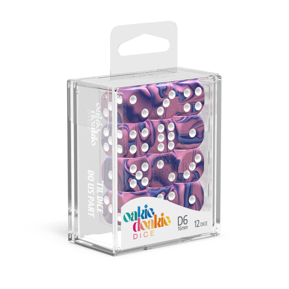 16mm D6 Set - GemiDice - Venus (12 dice)  