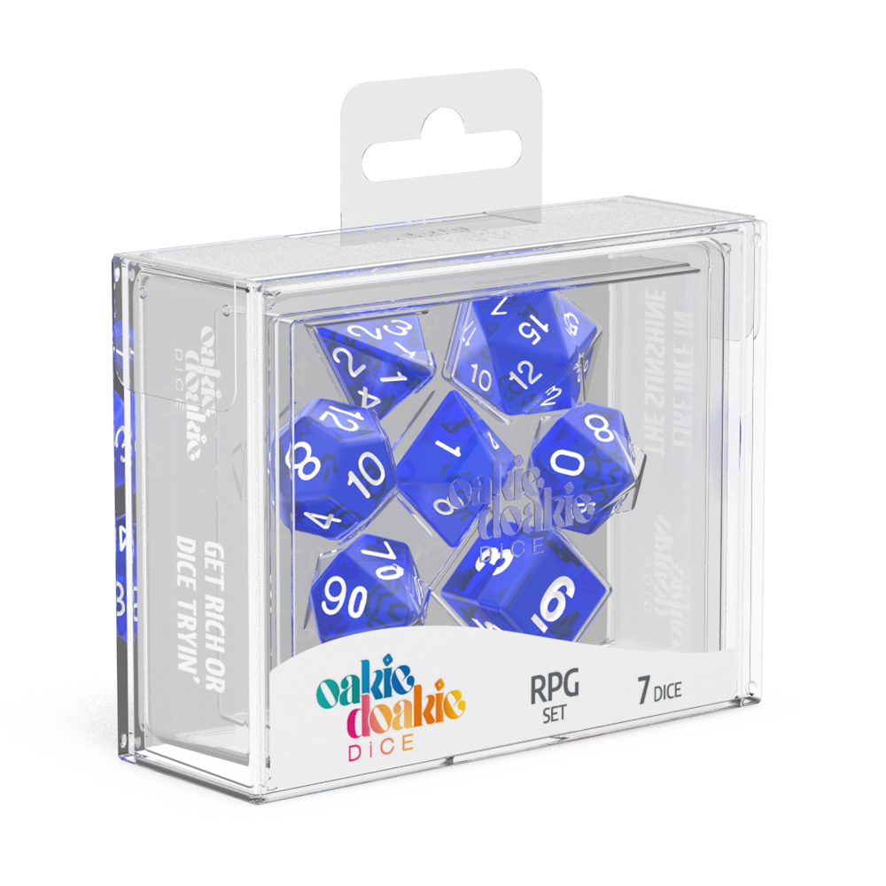 RPG Set - Translucent - Blue (7 dice)  