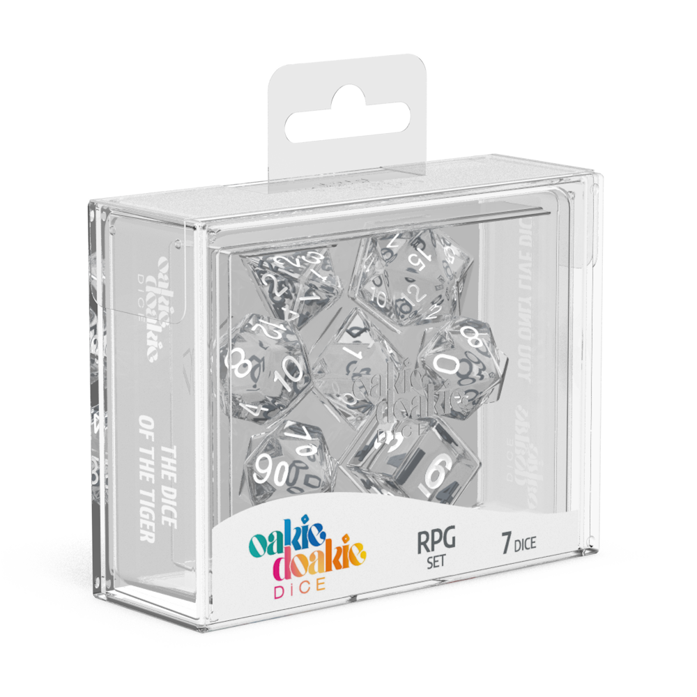 RPG Set - Translucent - Clear (7 dice)