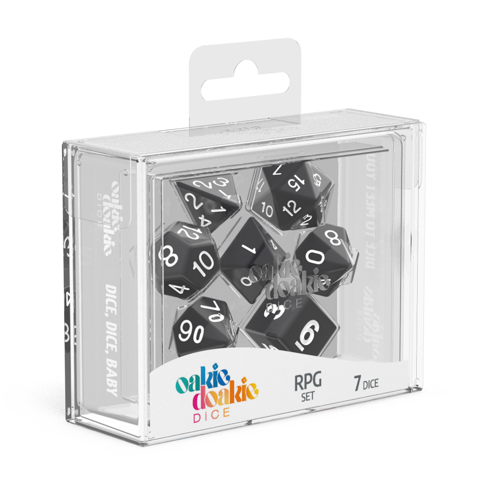 RPG Set - Solid - Black (7 dice)