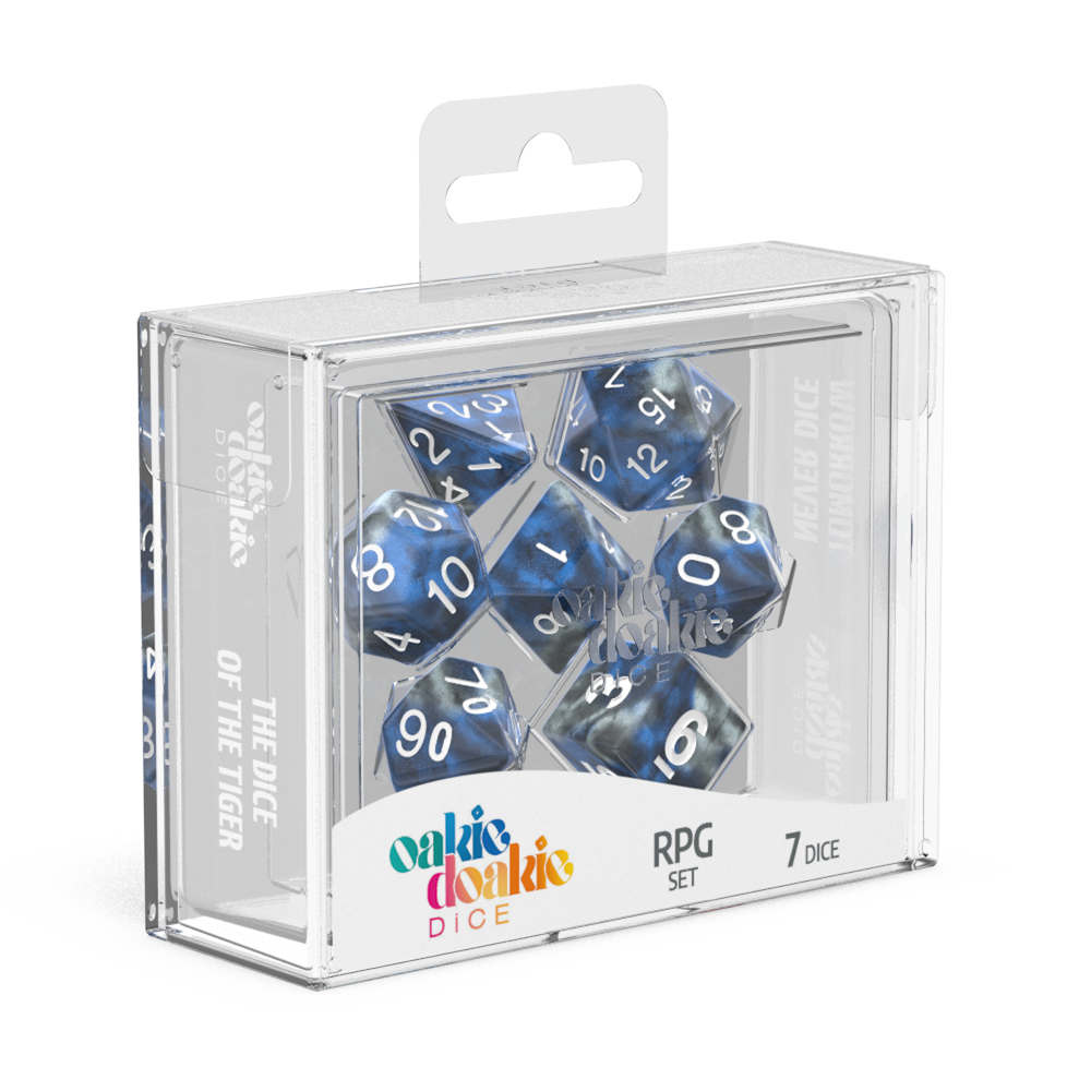 RPG Set - GemiDice - Liquid Steel (7 dice)  