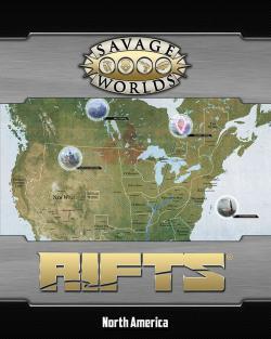 Savage Worlds RPG: Savage Rifts - Map: North America & Castle Refuge