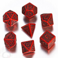 Celtic Dice Set: Red/Black