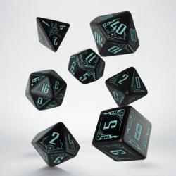 Black & Blue Galactic Dice Set (7)