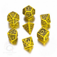 Steampunk Dice Set: Yellow/Black
