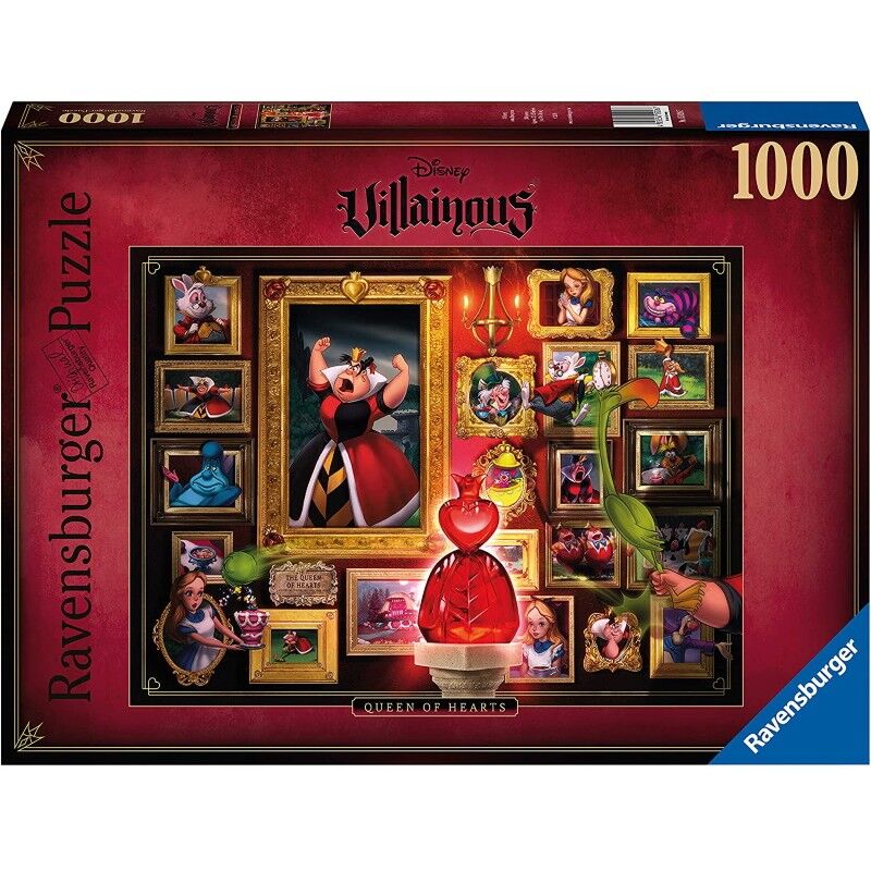 Disney Villainous Queen of Hearts Jigsaw Puzzle 1000pc 