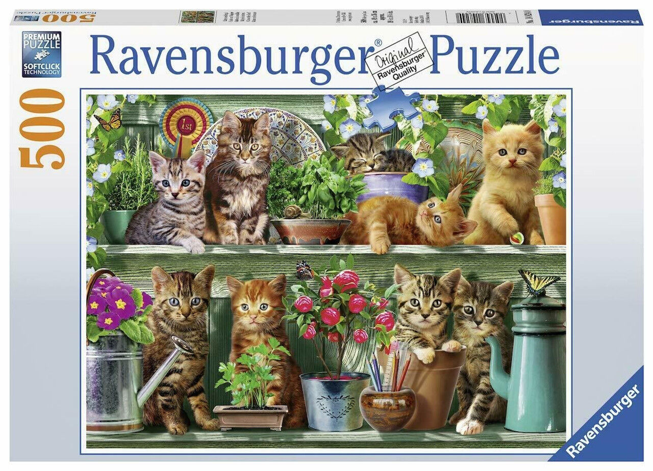Cats On the Shelf Jigsaw Puzzle 500pc