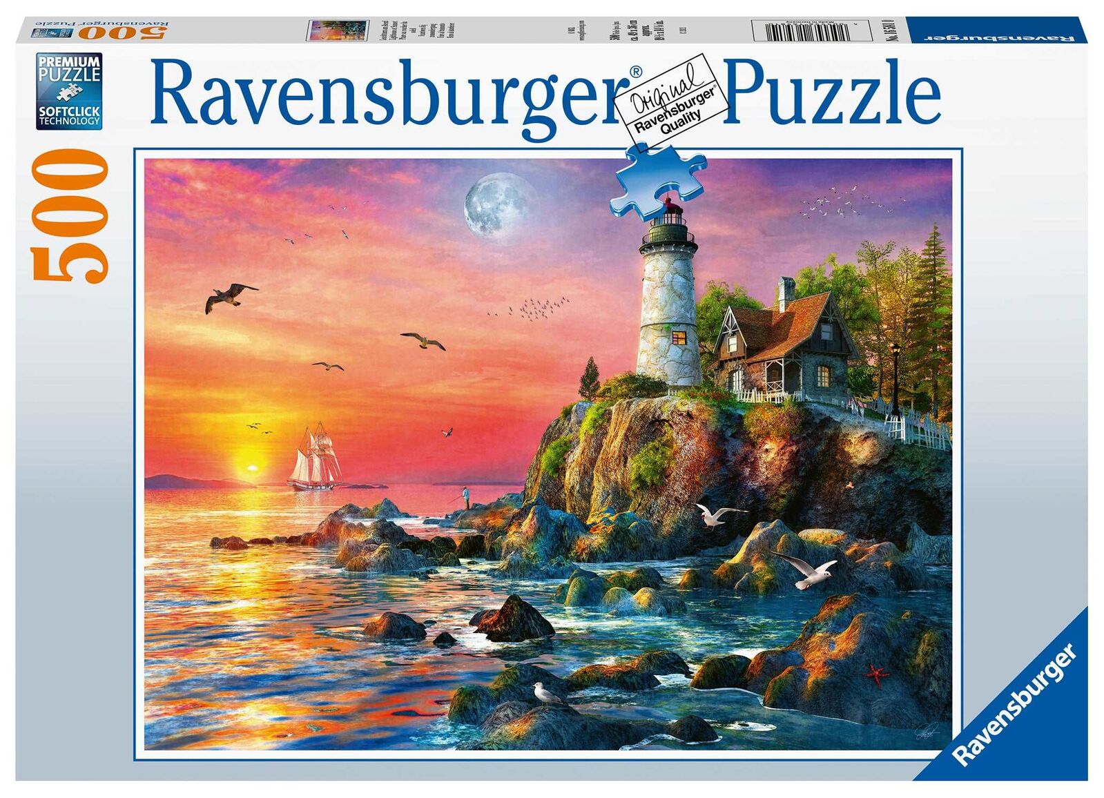 Lighthouse at Sunset Jigsaw Puzzle 500pc