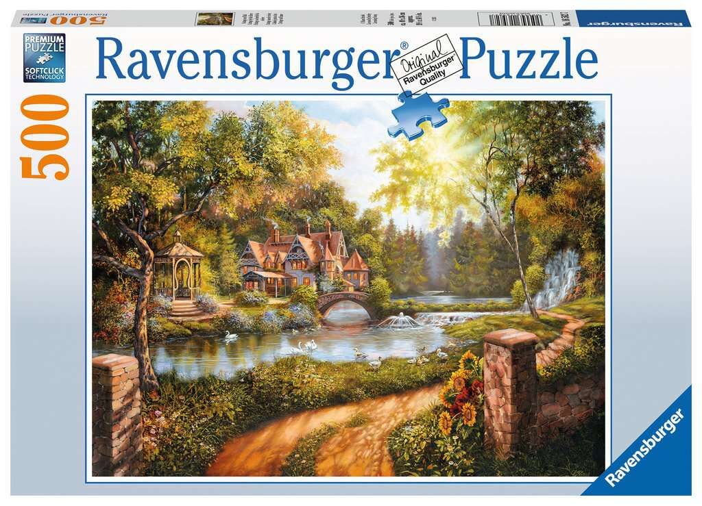 Cottage by the River Jigsaw Puzzle 500pc